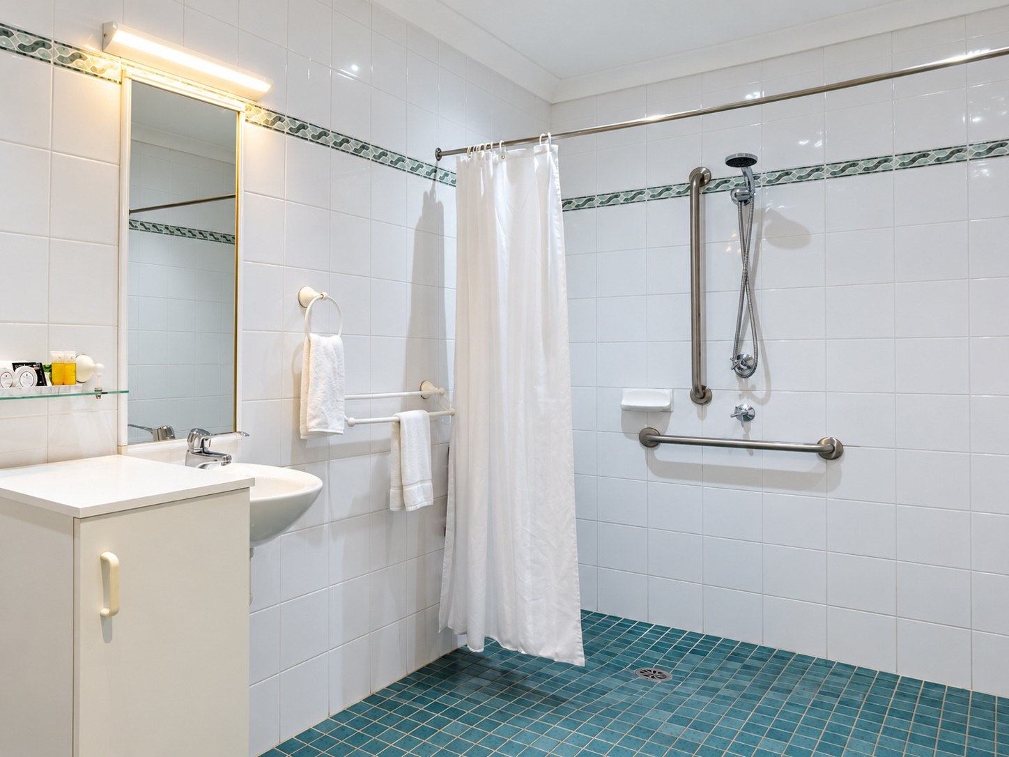 Shower in the Family Room bathroom