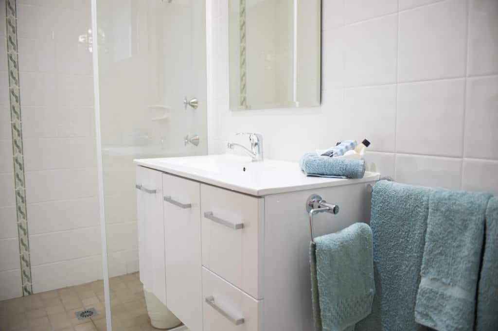 Adjoining ensuite in the Queen Twin/Triple room